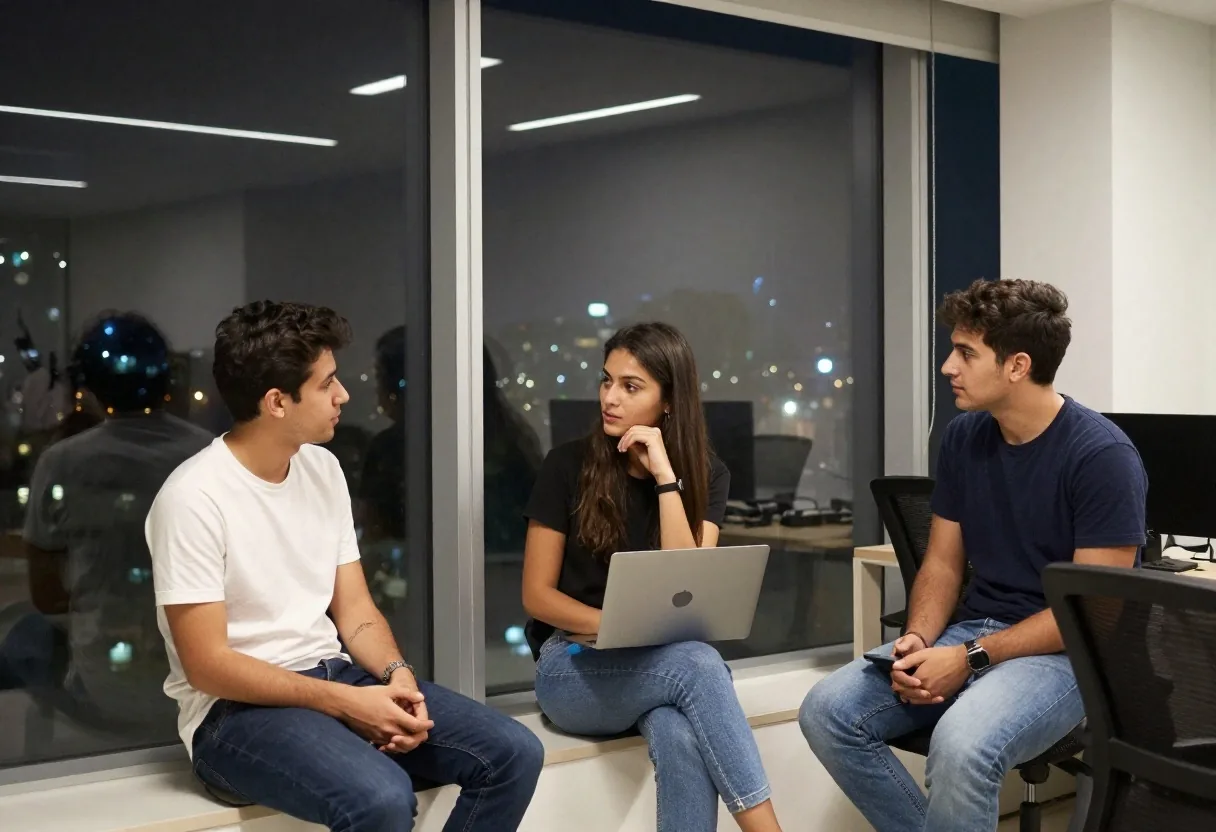 Conversación de equipo sobre resultados de pruebas