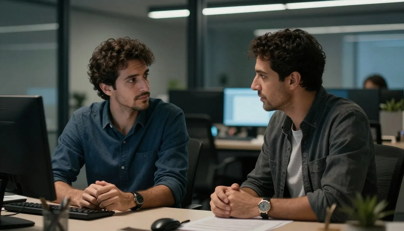 Revisión de un informe de pruebas impreso entre colegas