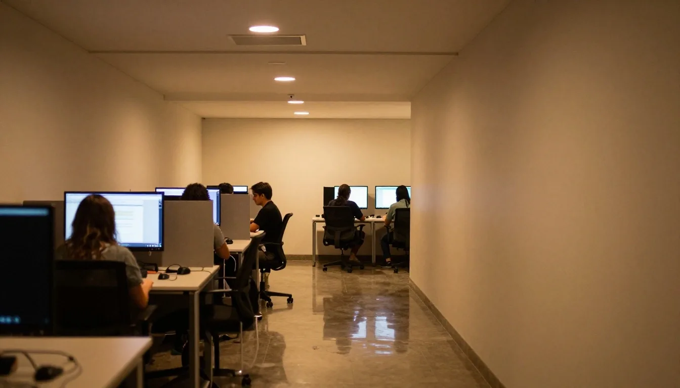 Equipo de QA revisando un release en horario nocturno