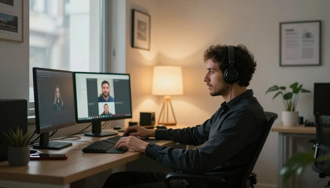Videollamada de relevamiento con un cliente
